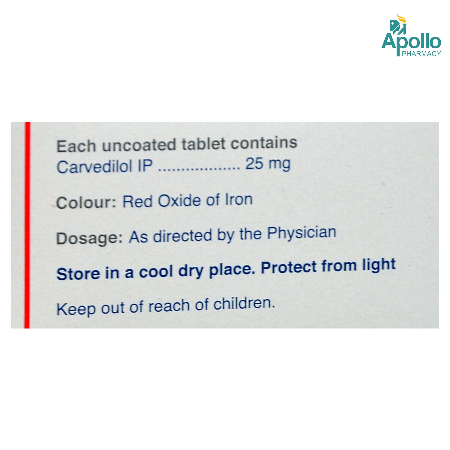 Carloc 25 Tablet 10's, Pack of 10 TABLETS Carloc 25 Tablet 10's, Pack of 10 TABLETS