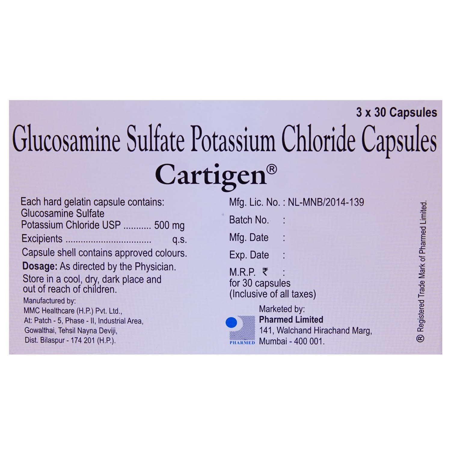 Cartigen Capsule 30's, Pack of 1 CAPSULE Cartigen Capsule 30's, Pack of 1 CAPSULE