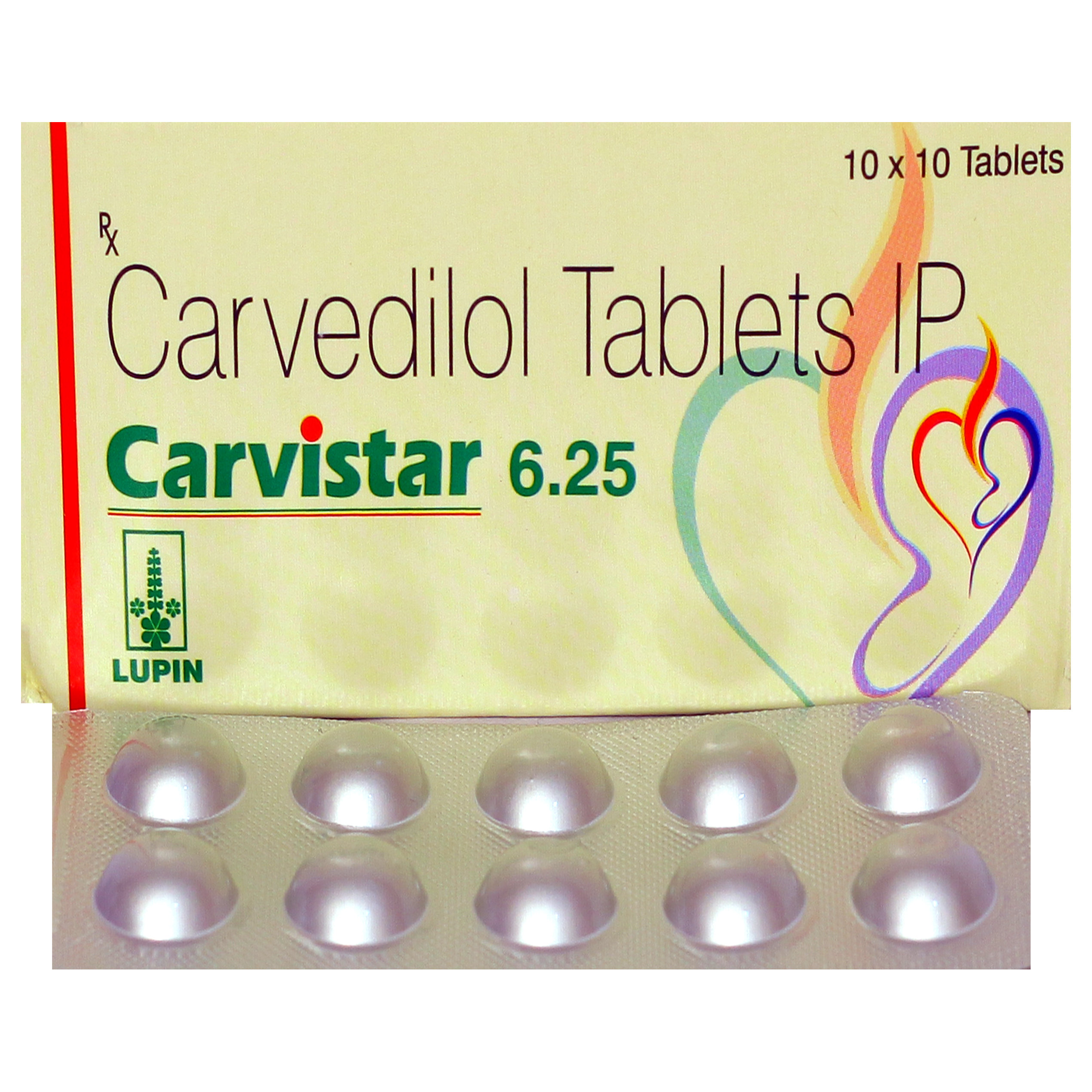 Carvistar 6.25 Tablet 10's, Pack of 10 TABLETS Carvistar 6.25 Tablet 10's, Pack of 10 TABLETS