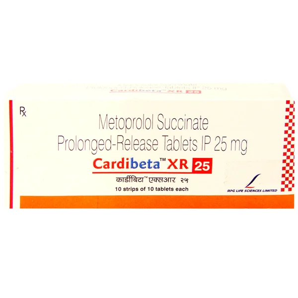 Cardibeta XR 25 Tablet 10's, Pack of 10 TABLETS