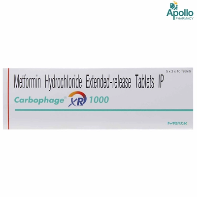 Carbophage XR 1000 Tablet 10's, Pack of 10 TABLETS