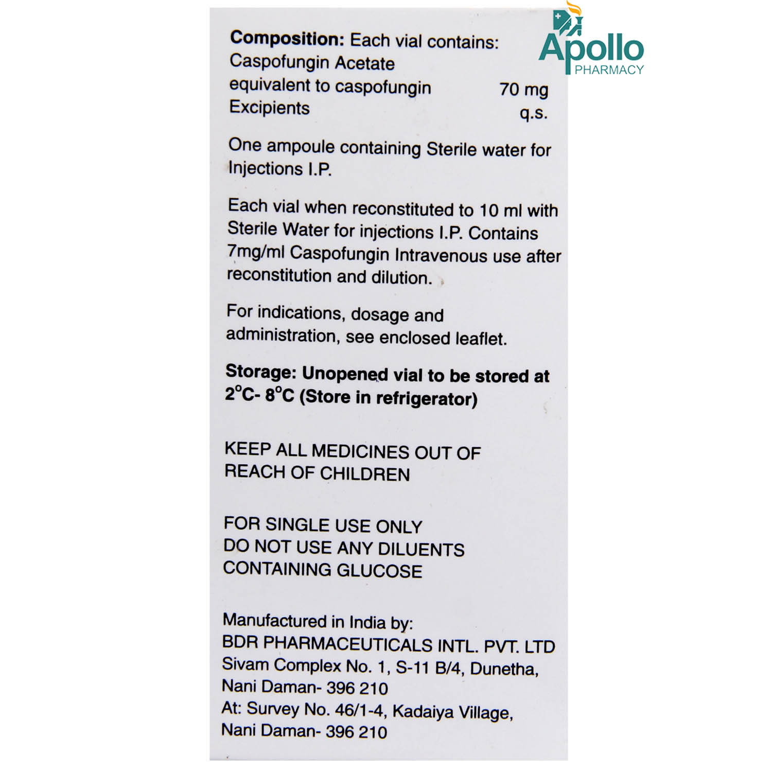 Casfung 70 Injection, Pack of 1 INJECTION Casfung 70 Injection, Pack of 1 INJECTION