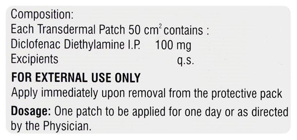 Powergesic 100mg Transdermal Patch 3's, Pack of 1 PATCH Powergesic 100mg Transdermal Patch 3's, Pack of 1 PATCH