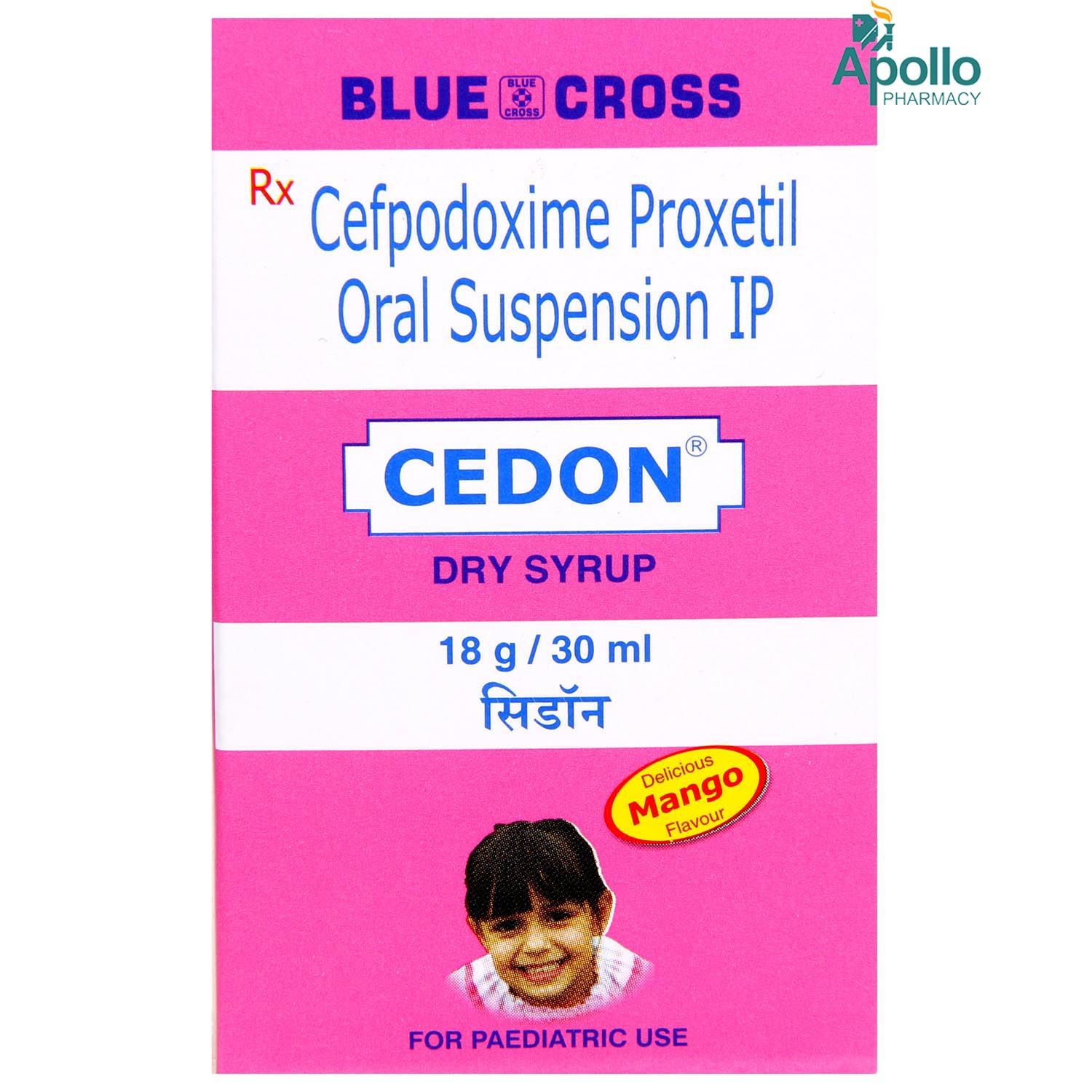 Buy Cedon Dry Syrup 30 ml Online