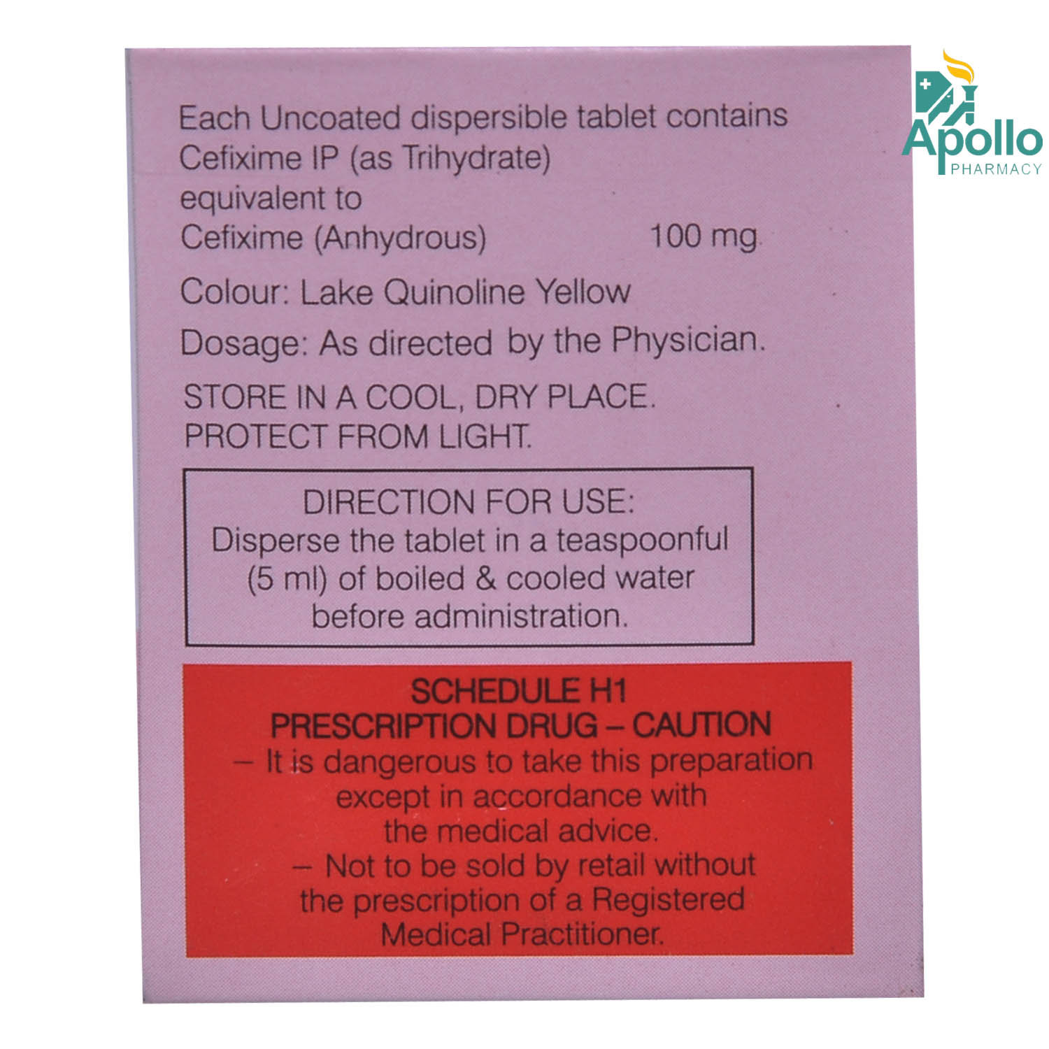 Cefolac DT 100 Tablet 10's, Pack of 10 TabletS Cefolac DT 100 Tablet 10's, Pack of 10 TabletS