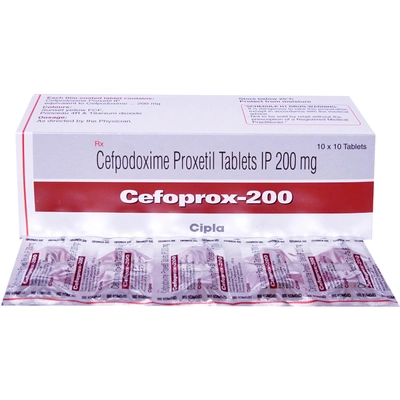 Cefoprox-200 Tablet 10's, Pack of 10 TABLETS