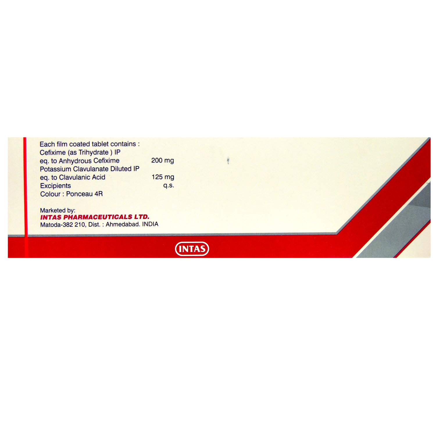 Ceftas CV 200 Tablet 10's, Pack of 10 TABLETS Ceftas CV 200 Tablet 10's, Pack of 10 TABLETS