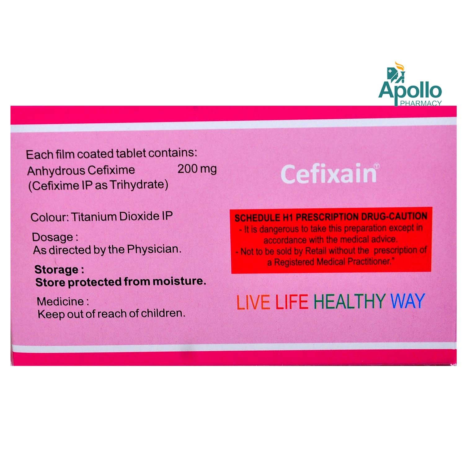 Cefixain 200 mg Tablet 10's, Pack of 10 TabletS Cefixain 200 mg Tablet 10's, Pack of 10 TabletS