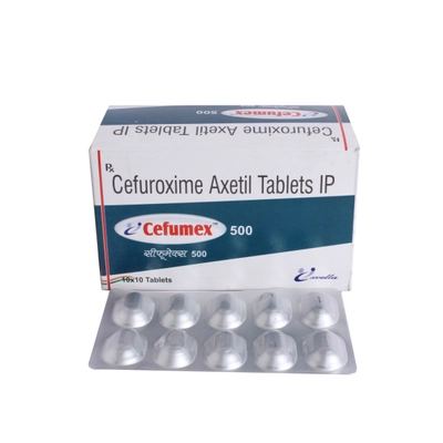 Cefumex 500mg Tablet 10's, Pack of 10 TABLETS