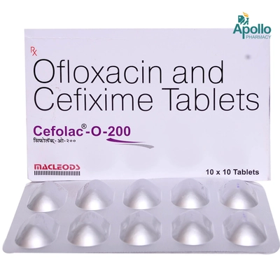 Cefolac O 200 Tablet 10's, Pack of 10 TABLETS