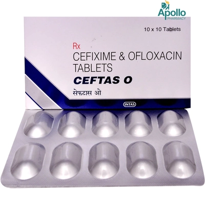 Ceftas O Tablet 10's, Pack of 10 TABLETS