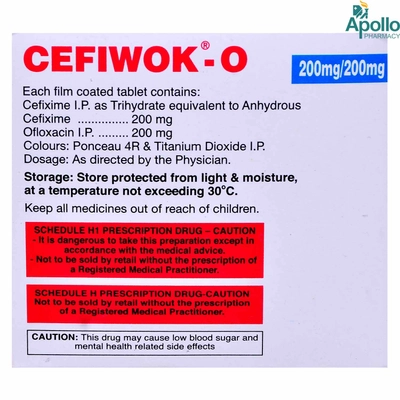 CEFIWOK O TABLET, Pack of 10 TABLETS