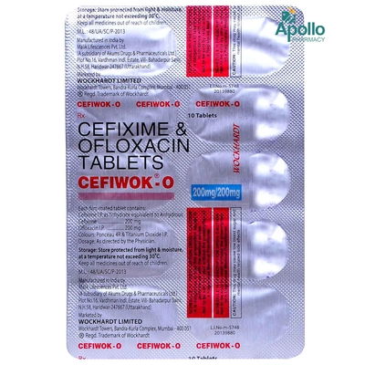 CEFIWOK O TABLET, Pack of 10 TABLETS