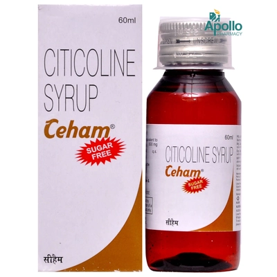 Ceham Sugar Free Syrup 60 ml, Pack of 1 SYRUP