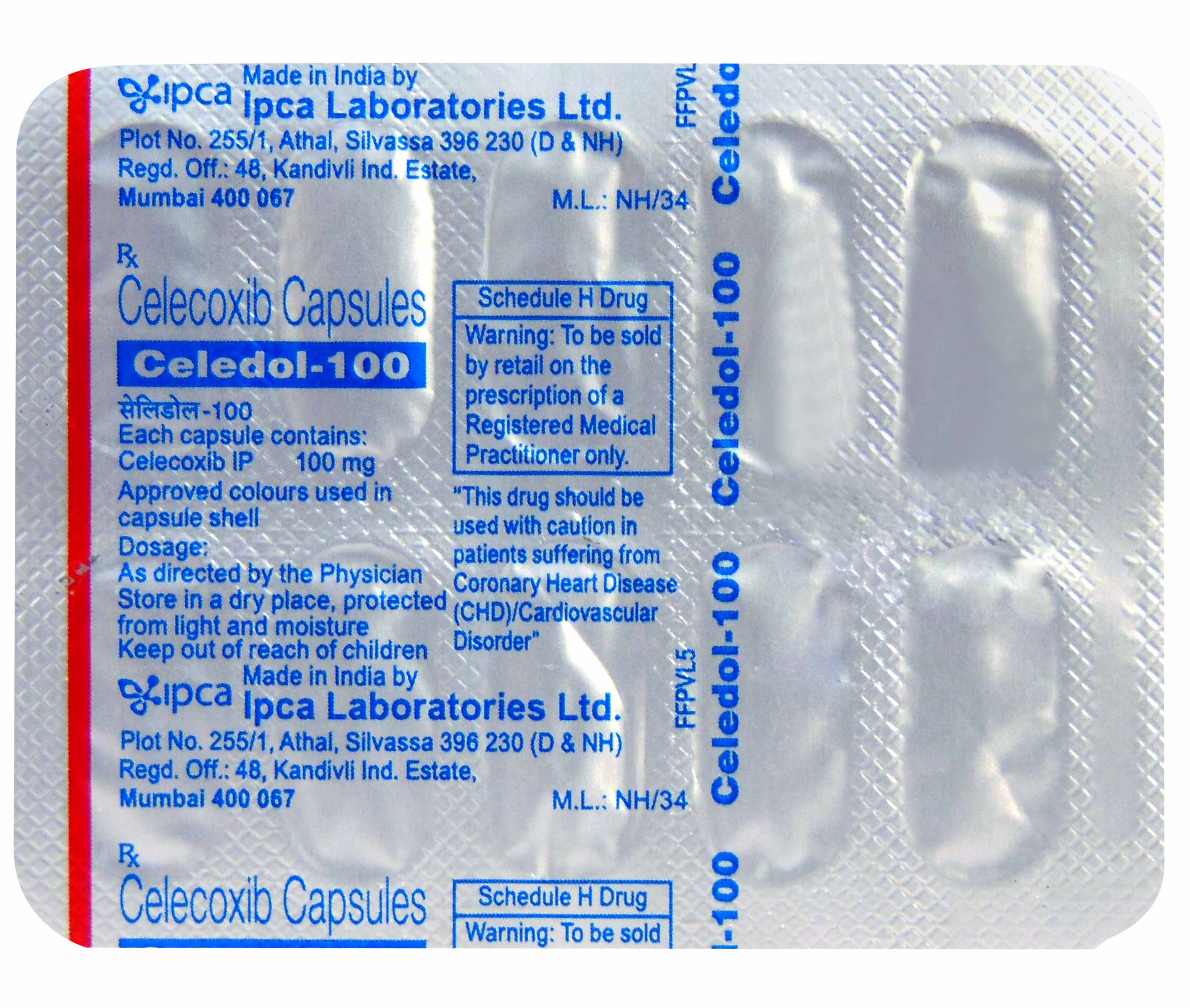 CELEDOL 100MG CAPSULE, Pack of 10 CAPSULES CELEDOL 100MG CAPSULE, Pack of 10 CAPSULES