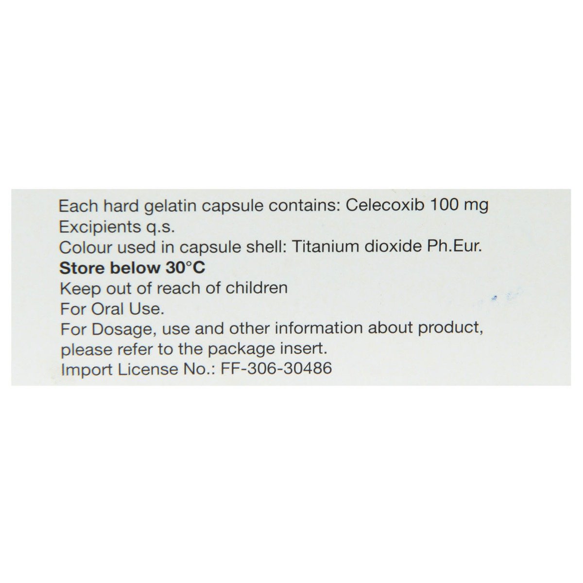 Celebrex 100mg Capsule 10's, Pack of 10 TABLETS Celebrex 100mg Capsule 10's, Pack of 10 TABLETS