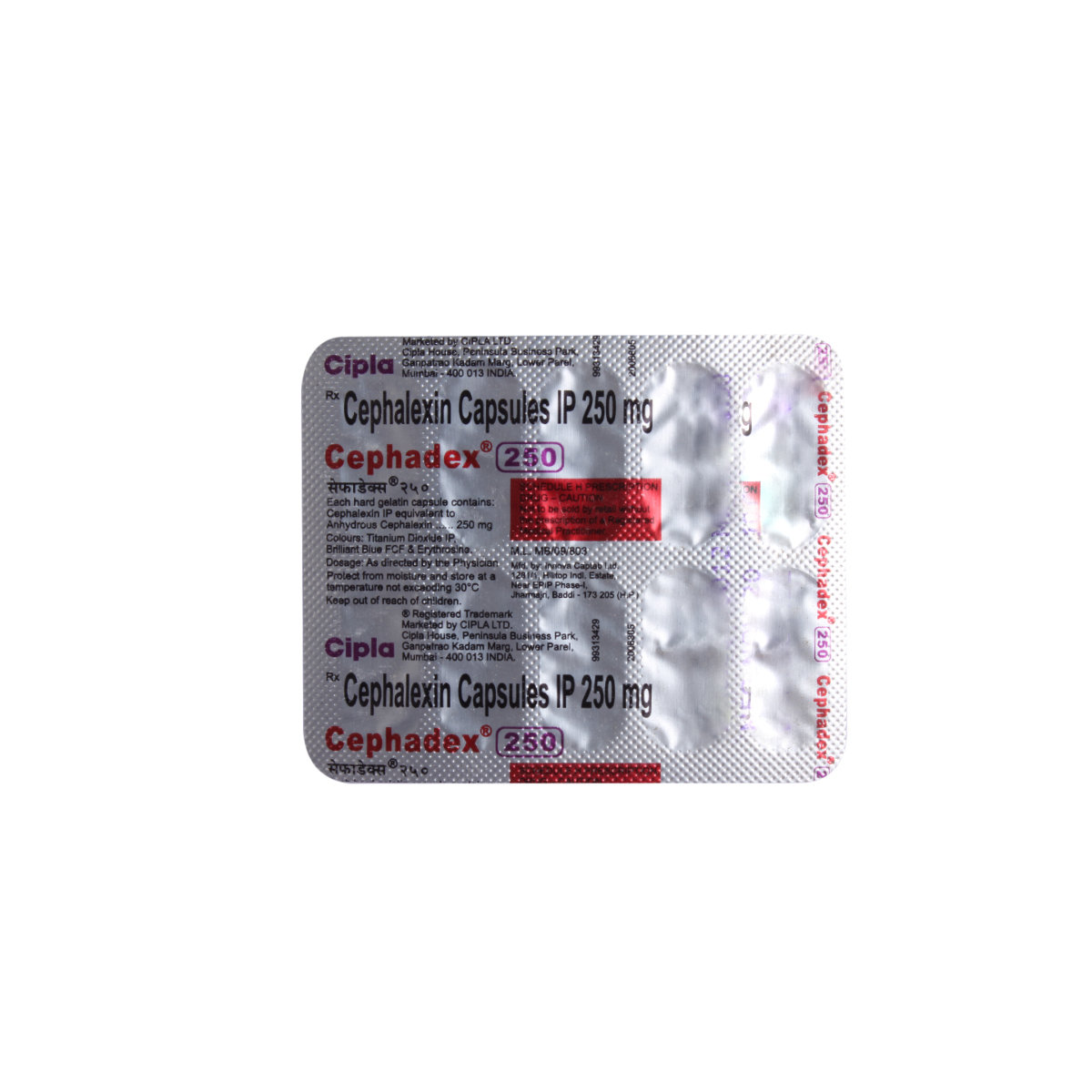 Cephadex 250 mg Tablet 10's, Pack of 10 TabletS Cephadex 250 mg Tablet 10's, Pack of 10 TabletS