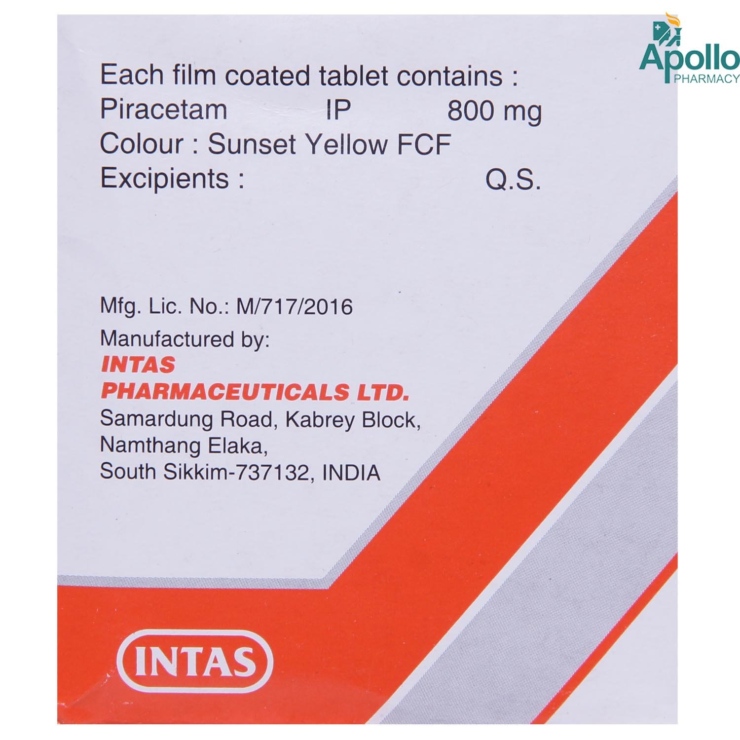 Cerecetam 800 Tablet 10's, Pack of 10 TABLETS Cerecetam 800 Tablet 10's, Pack of 10 TABLETS