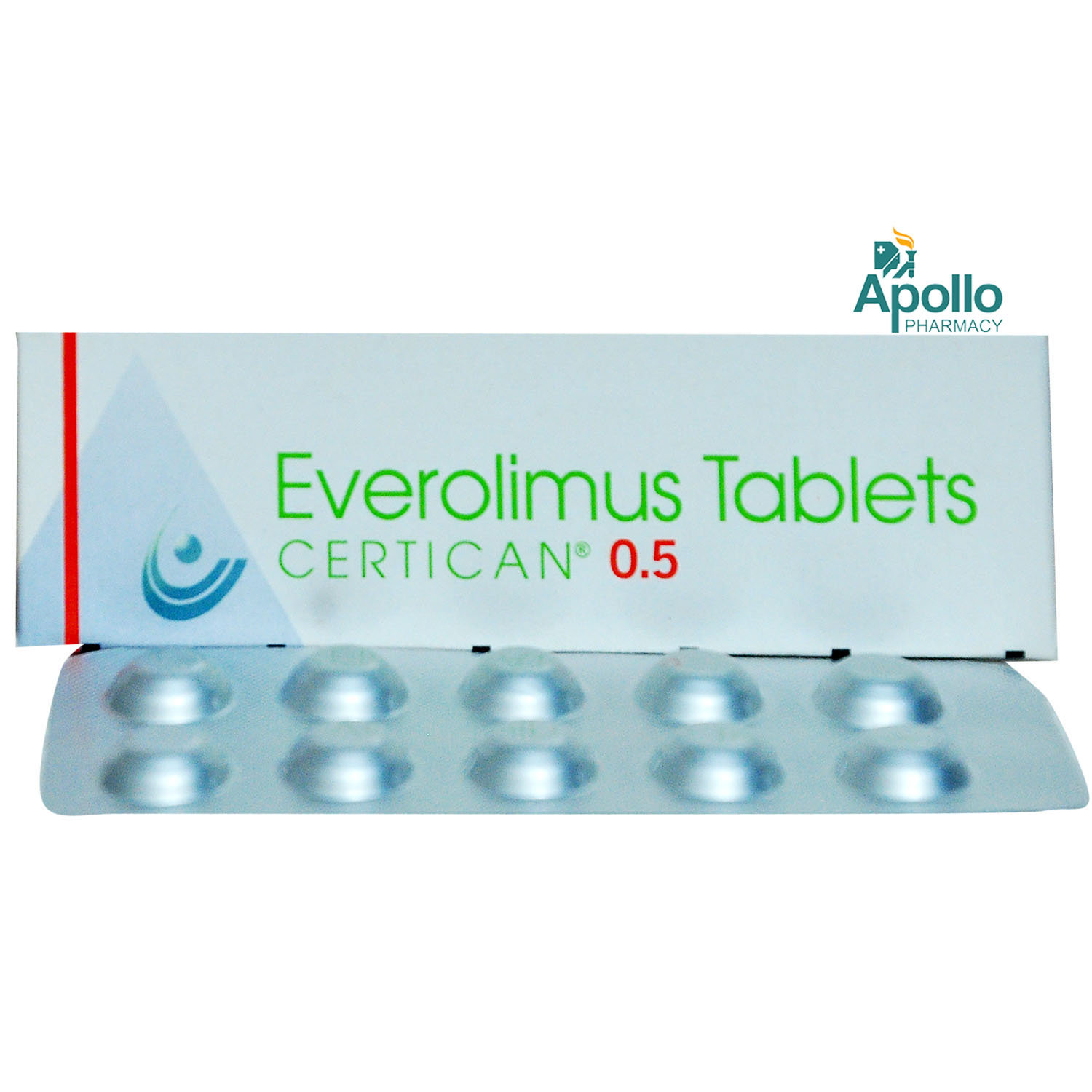 Certican 0.5 Tablet 10's, Pack of 10 TABLETS Certican 0.5 Tablet 10's, Pack of 10 TABLETS