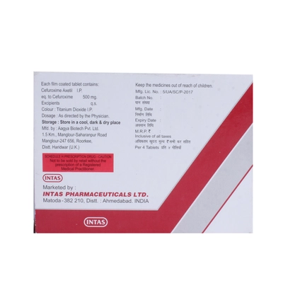 Ceroxitum-500 Tablet 4's, Pack of 4 TabletS