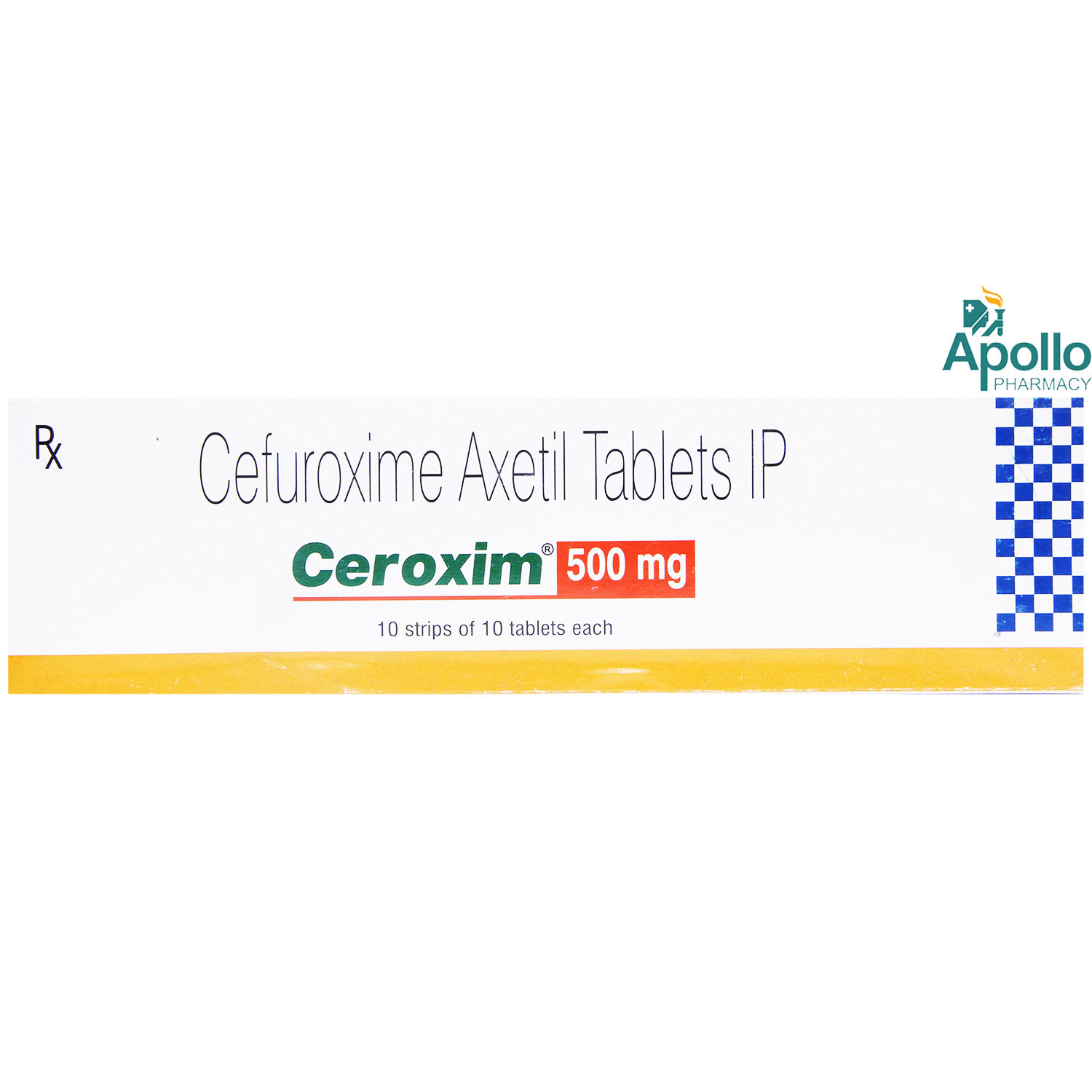 Ceroxim 500 mg Tablet 10's, Pack of 10 TABLETS Ceroxim 500 mg Tablet 10's, Pack of 10 TABLETS