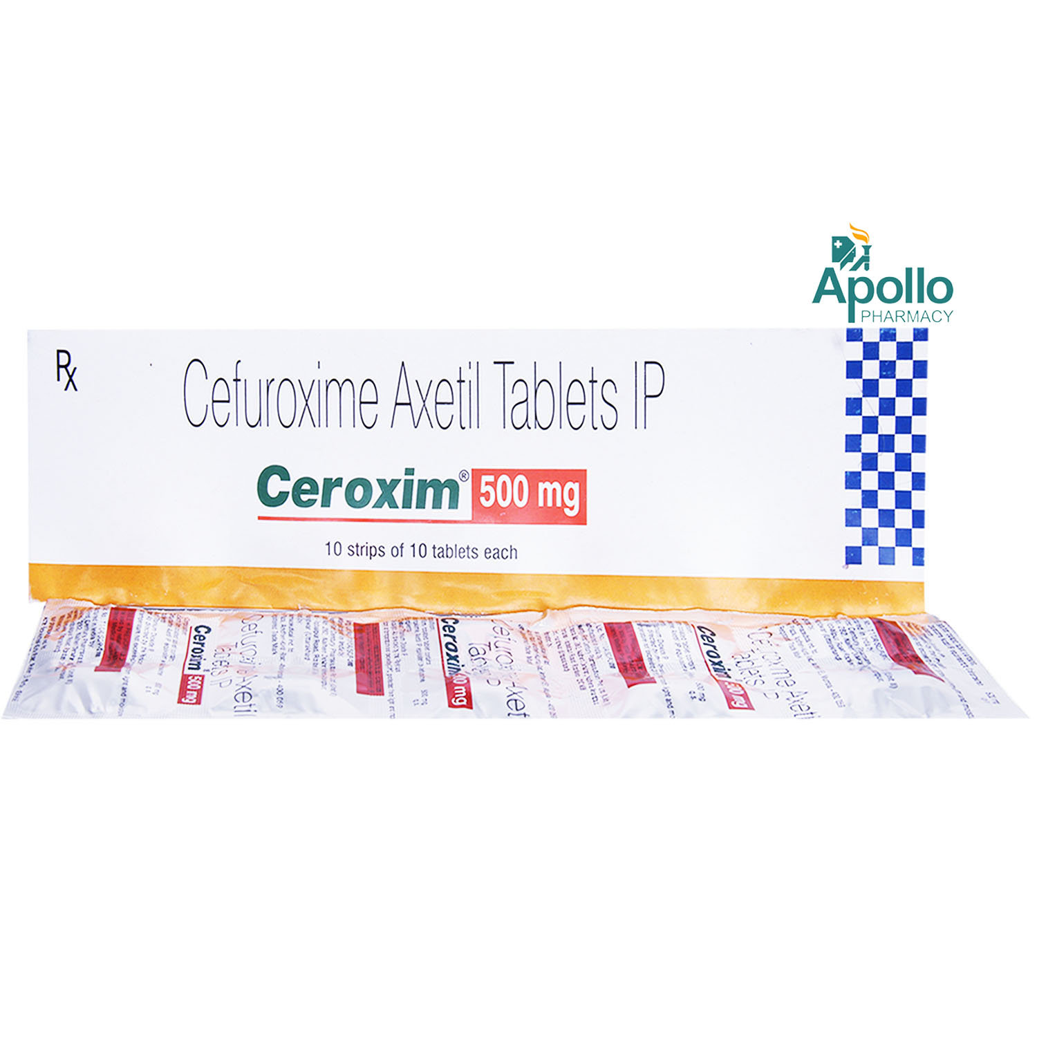 Ceroxim 500 mg Tablet 10's, Pack of 10 TABLETS Ceroxim 500 mg Tablet 10's, Pack of 10 TABLETS