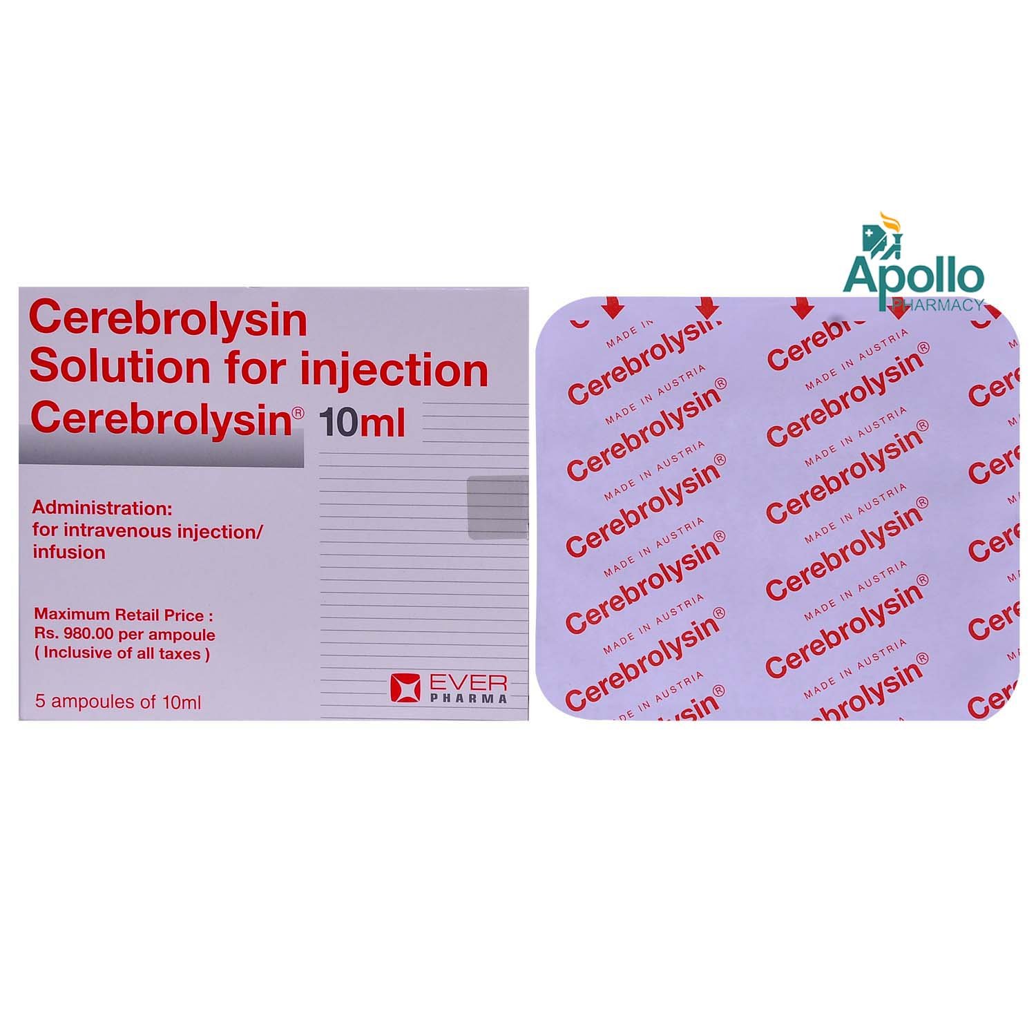 Cerebrolysin Injection 10 ml, Pack of 1 INJECTION Cerebrolysin Injection 10 ml, Pack of 1 INJECTION
