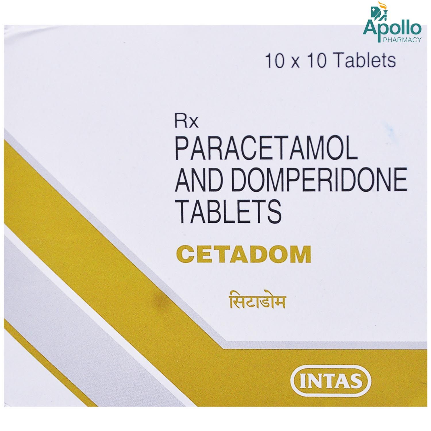 Buy Cetadom Tablet 10's Online