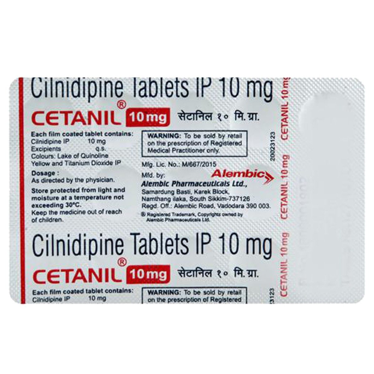 Cetanil 10 mg Tablet 10's, Pack of 10 TABLETS Cetanil 10 mg Tablet 10's, Pack of 10 TABLETS