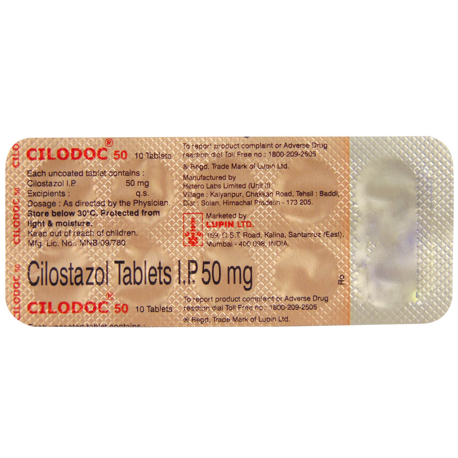 Cilodoc 50 Tablet 10's, Pack of 10 TABLETS Cilodoc 50 Tablet 10's, Pack of 10 TABLETS