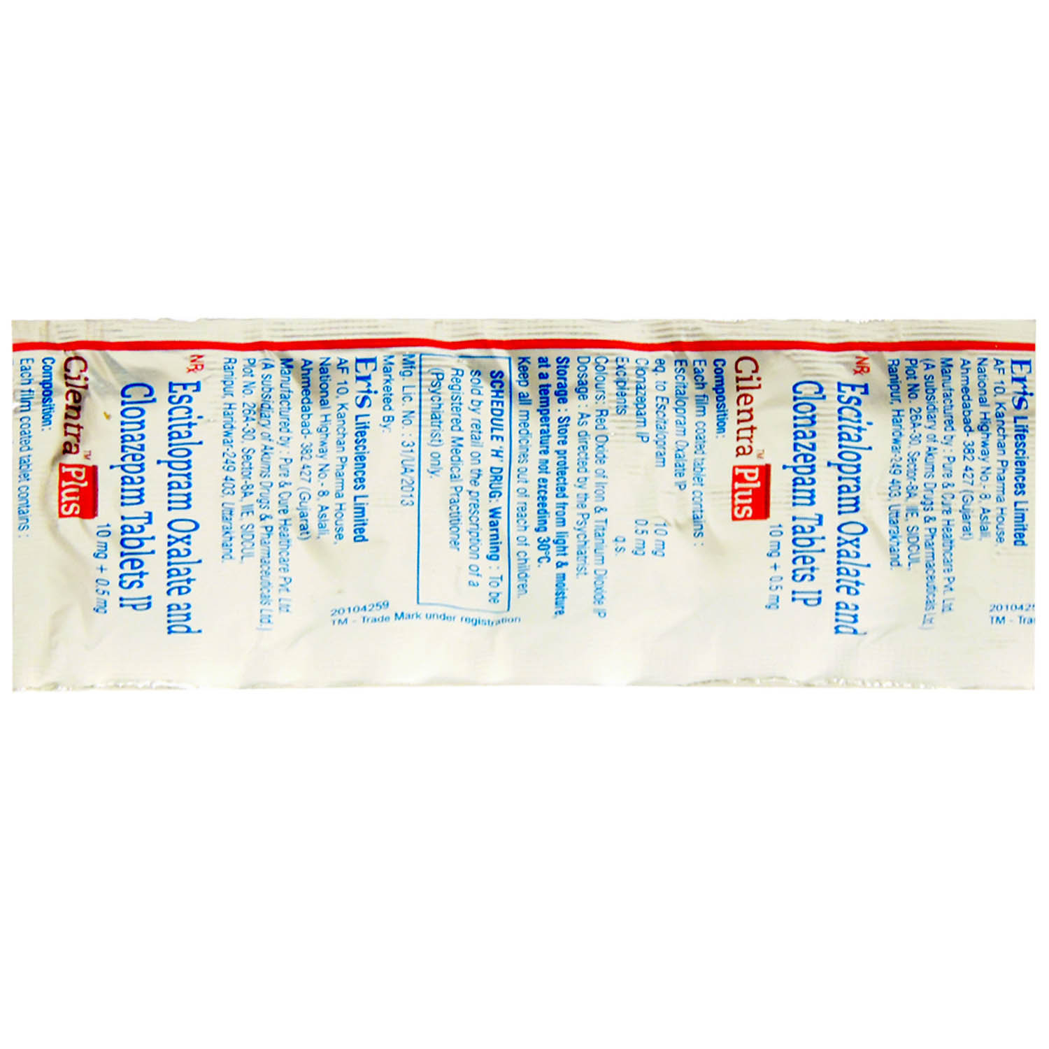 Cilentra Plus Tablet 10's, Pack of 10 TABLETS Cilentra Plus Tablet 10's, Pack of 10 TABLETS