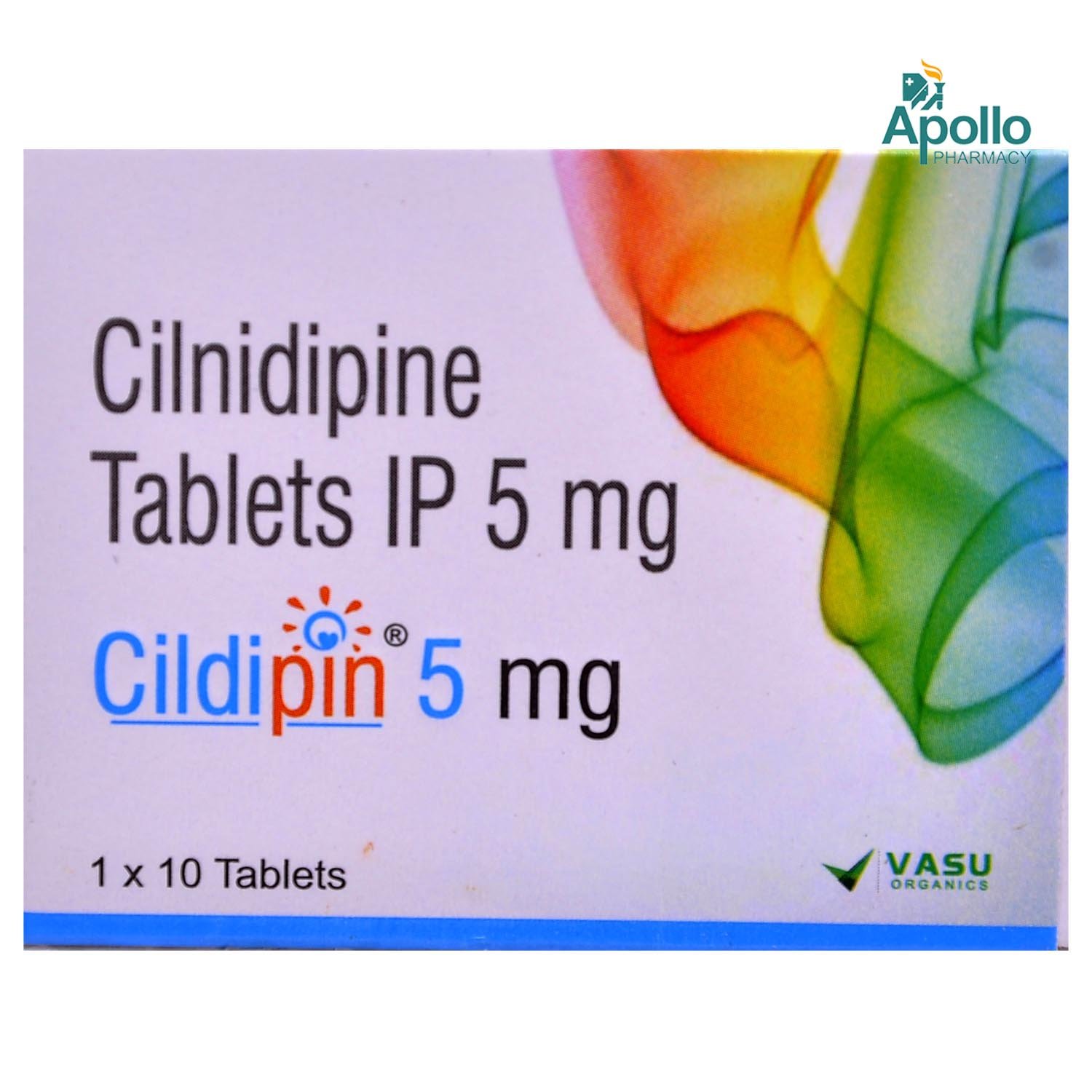 Cildipin 5 mg Tablet 10's, Pack of 10 TabletS Cildipin 5 mg Tablet 10's, Pack of 10 TabletS