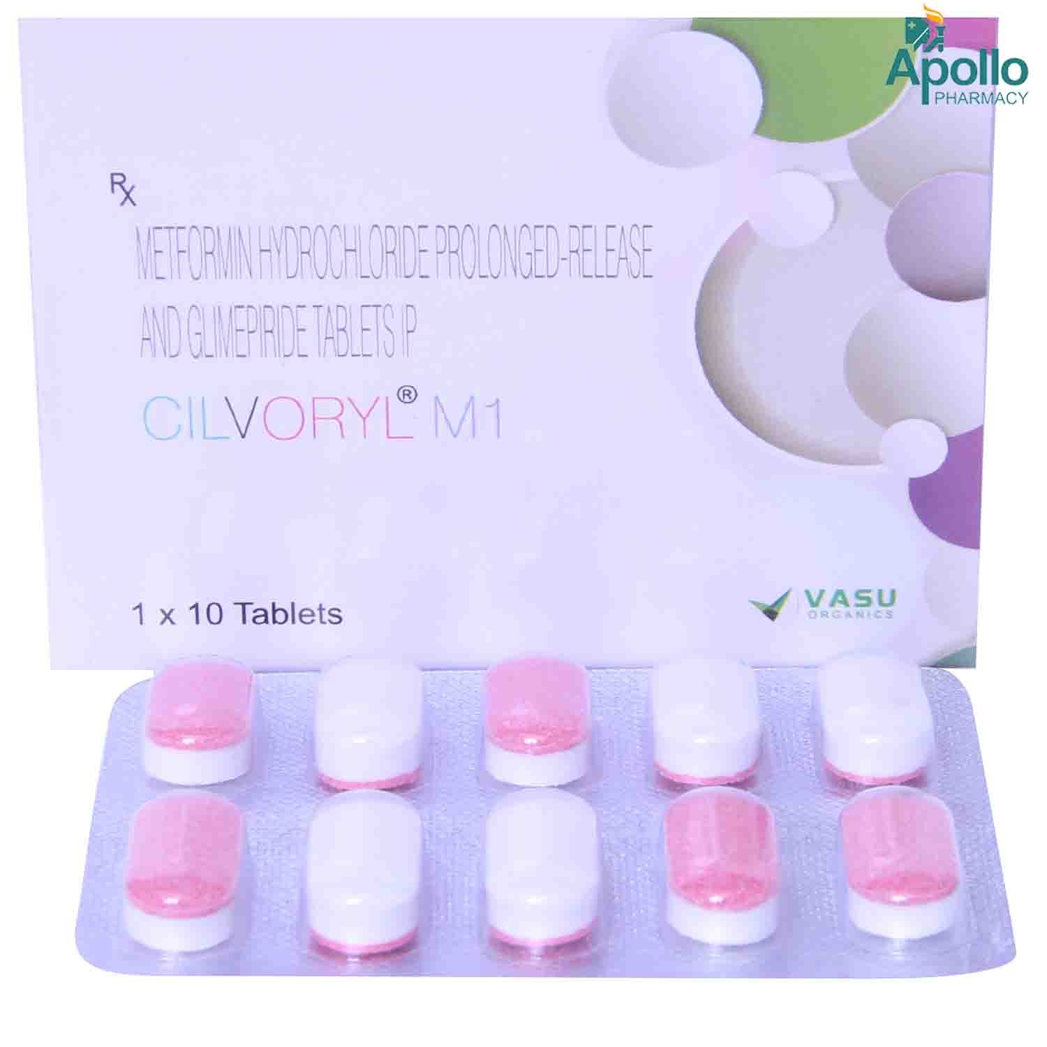 Cilvoryl M1 Tablet 10's, Pack of 10 TABLETS Cilvoryl M1 Tablet 10's, Pack of 10 TABLETS