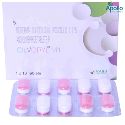 CILVORYL M 1MG TABLET 10'S, Pack of 10 TABLETS