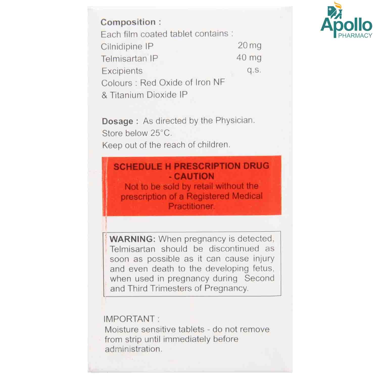 Cinod-T 20 Tablet 15's, Pack of 15 TabletS Cinod-T 20 Tablet 15's, Pack of 15 TabletS