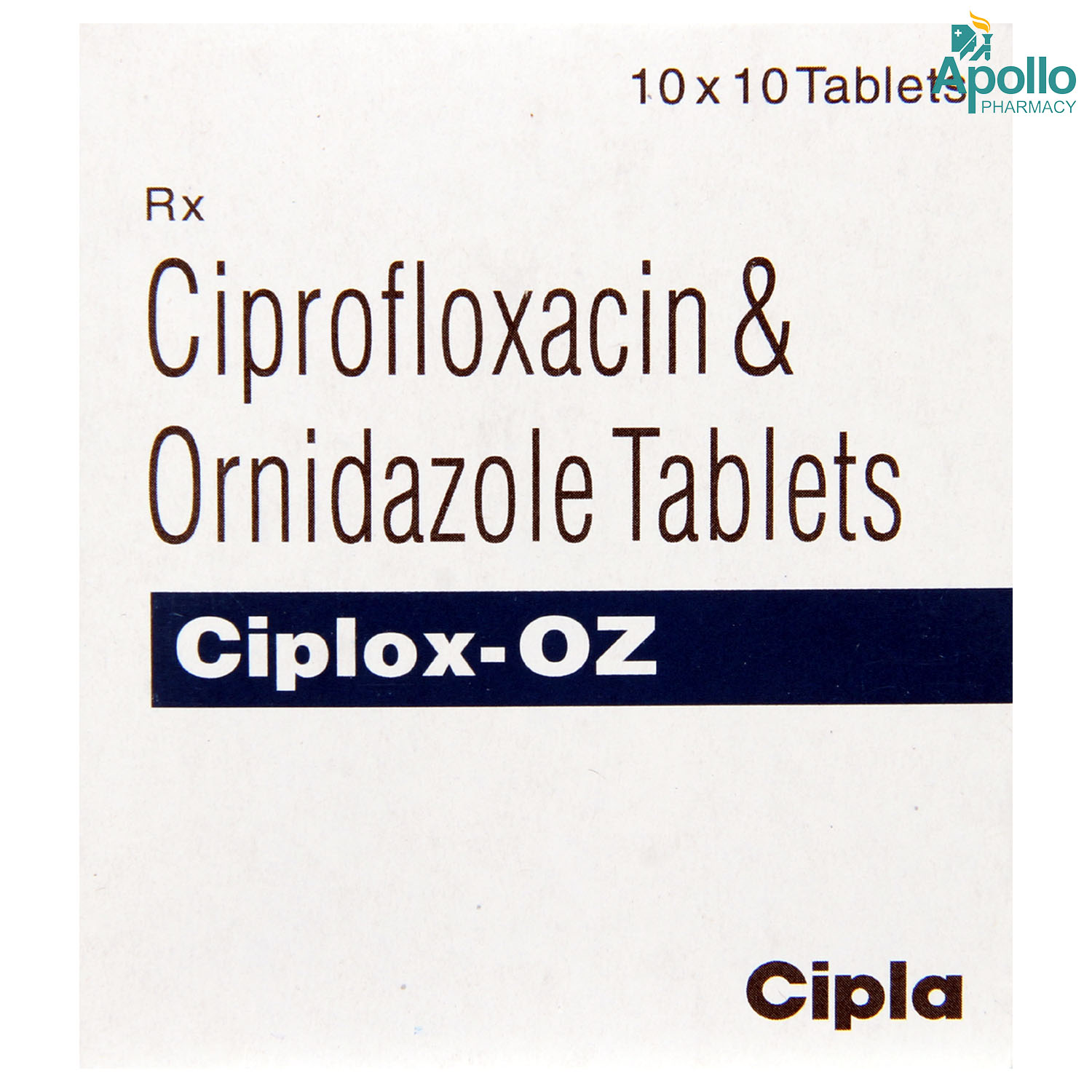 Ciplox-OZ Tablet 10's, Pack of 10 TABLETS Ciplox-OZ Tablet 10's, Pack of 10 TABLETS