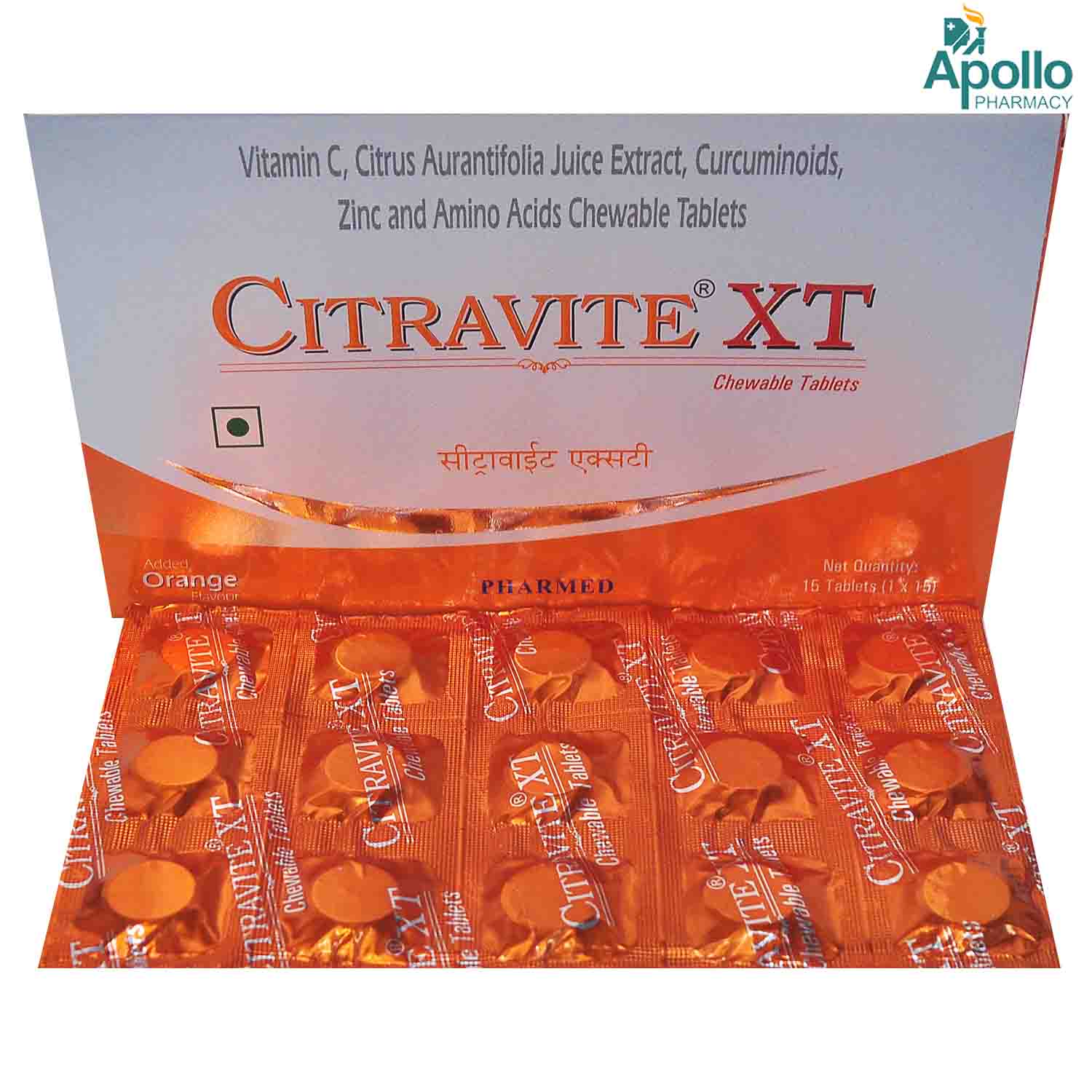 Citravite XT Orange Chewable Tablet 15's, Pack of 15 Citravite XT Orange Chewable Tablet 15's, Pack of 15