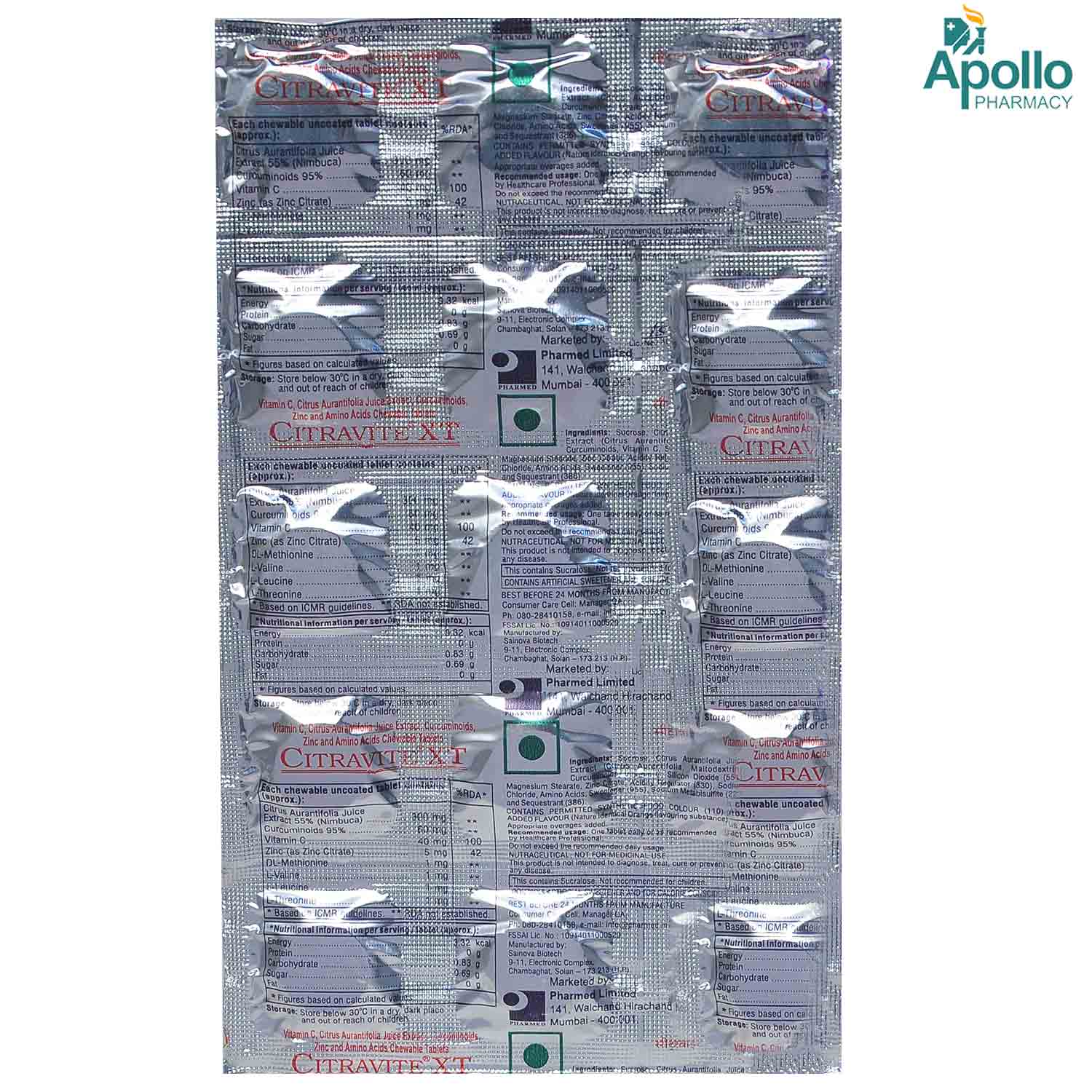 Citravite XT Orange Chewable Tablet 15's, Pack of 15 Citravite XT Orange Chewable Tablet 15's, Pack of 15