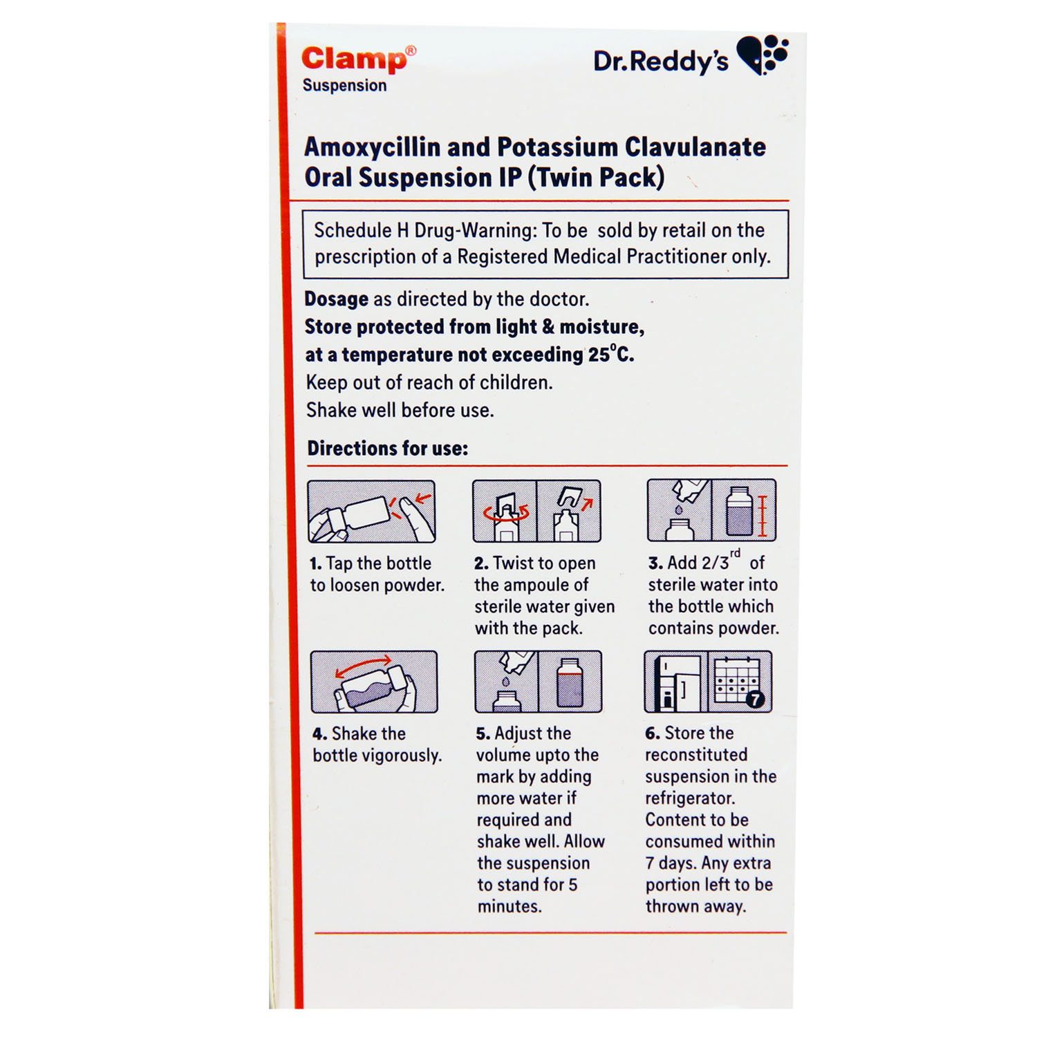 Clamp Suspension 30 ml, Pack of 1 ORAL SUSPENSION Clamp Suspension 30 ml, Pack of 1 ORAL SUSPENSION