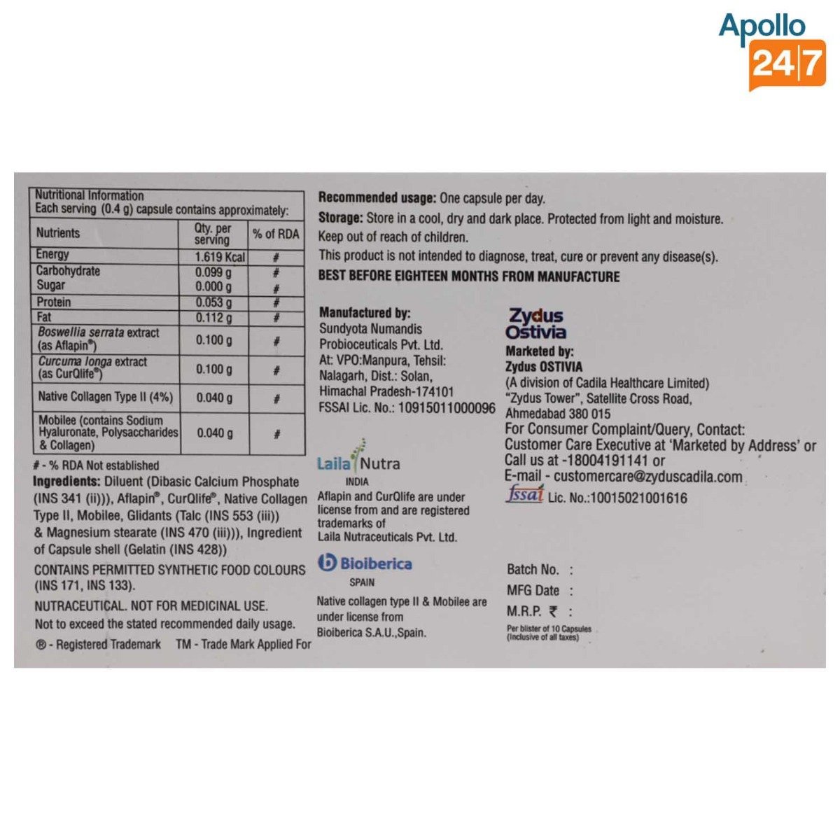 Clagen Capsule 10's, Pack of 10 Clagen Capsule 10's, Pack of 10