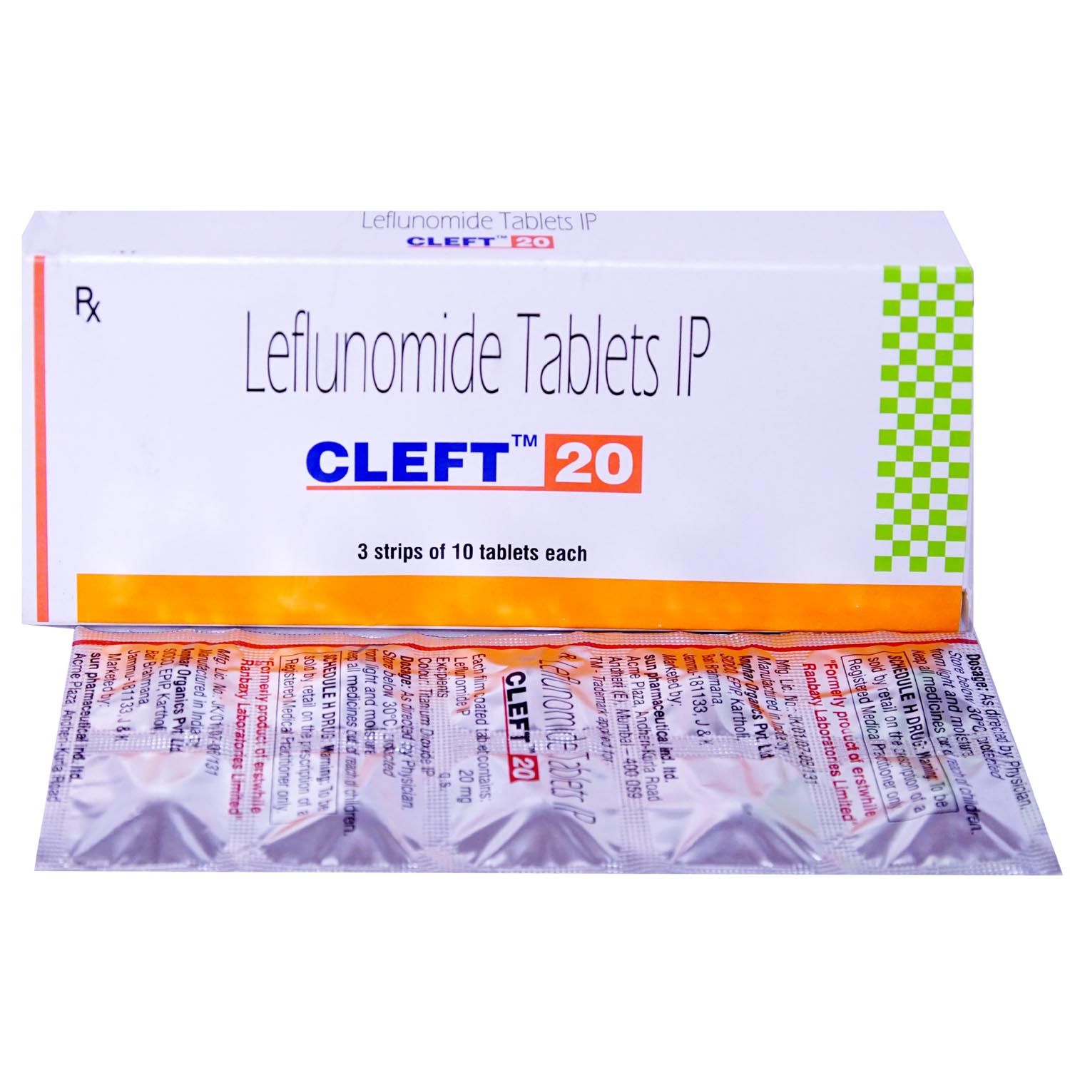 Buy Cleft 20 Tablet 10's Online