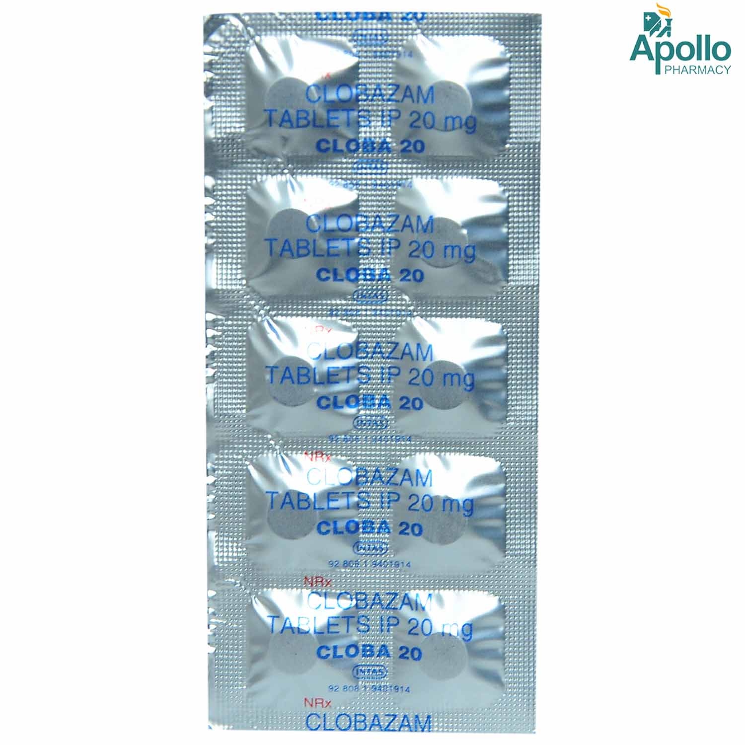 CLOBA 20MG TABLET, Pack of 10 TABLETS CLOBA 20MG TABLET, Pack of 10 TABLETS