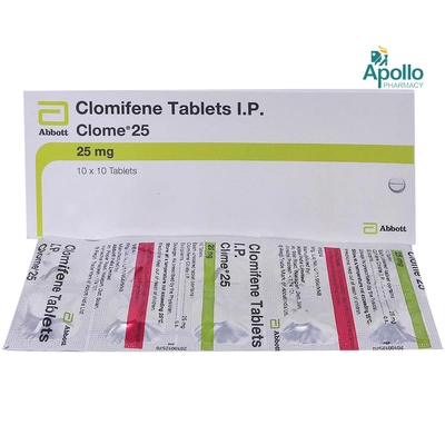 Clome 25mg Tablet 10's, Pack of 10 TABLETS