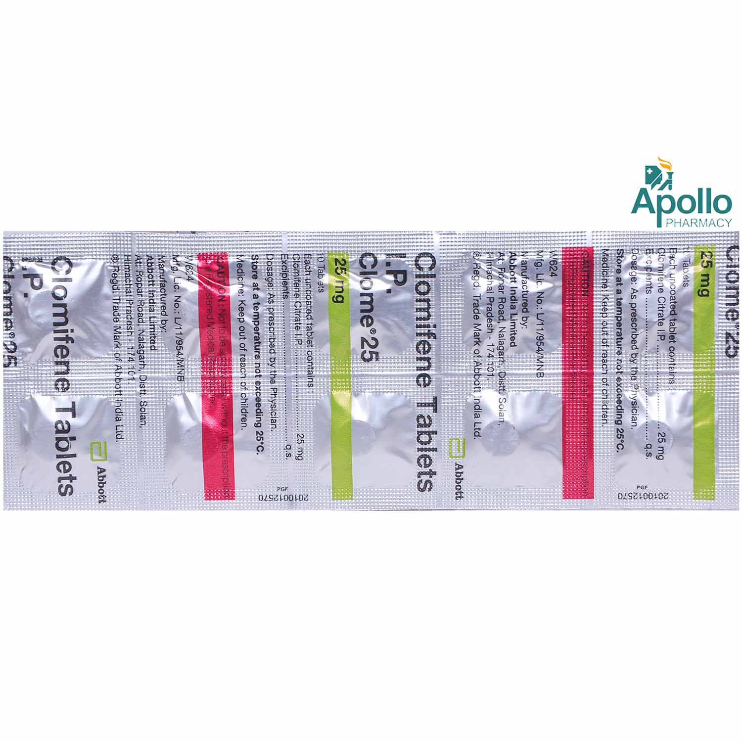 Clome 25mg Tablet 10's, Pack of 10 TABLETS Clome 25mg Tablet 10's, Pack of 10 TABLETS