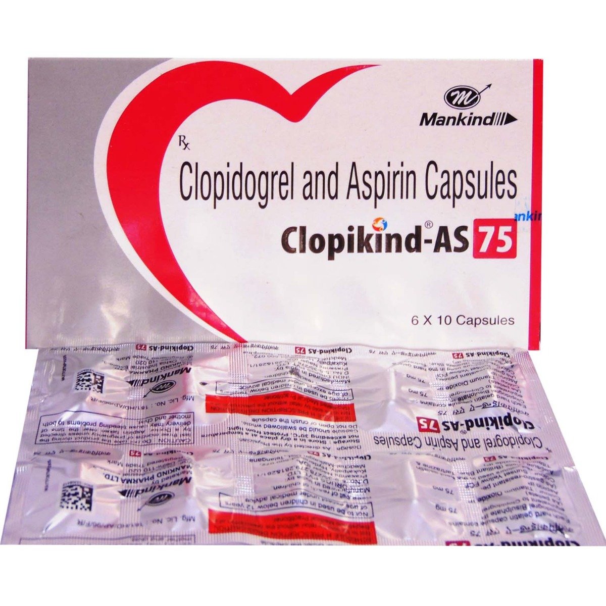 Clopikind-AS 75 Tablet 10's, Pack of 10 TabletS Clopikind-AS 75 Tablet 10's, Pack of 10 TabletS