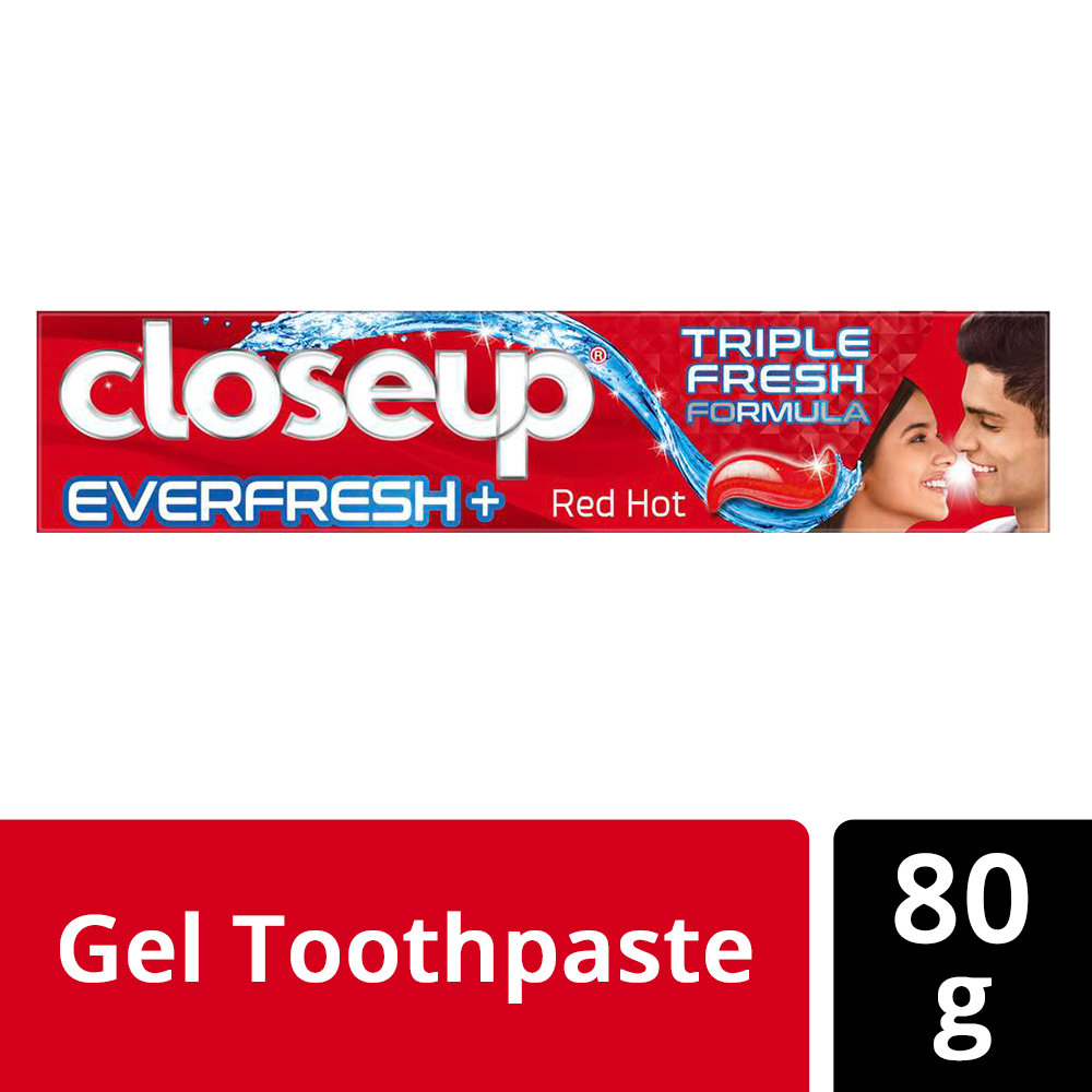 Closeup Everfresh+ Red Hot Gel Toothpaste, 80 gm, Pack of 1 Closeup Everfresh+ Red Hot Gel Toothpaste, 80 gm, Pack of 1