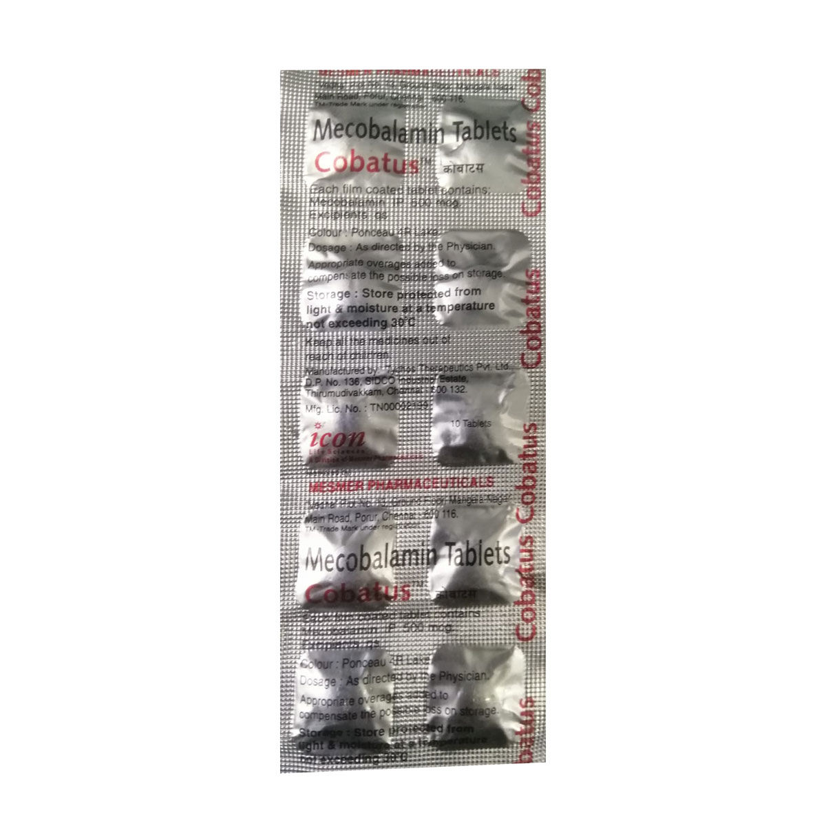 Buy Cobatus Tablet 10's Online