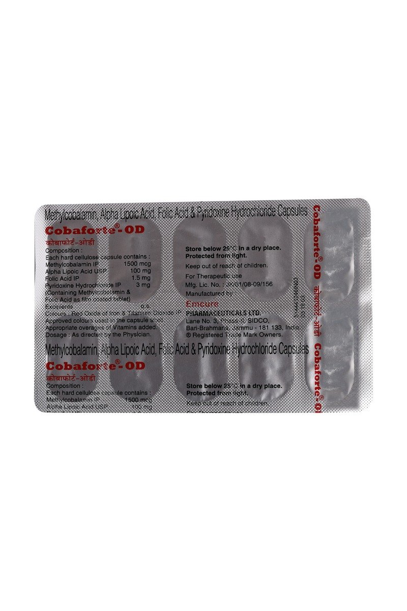 Cobaforte OD Capsule 10's, Pack of 10 CAPSULES Cobaforte OD Capsule 10's, Pack of 10 CAPSULES