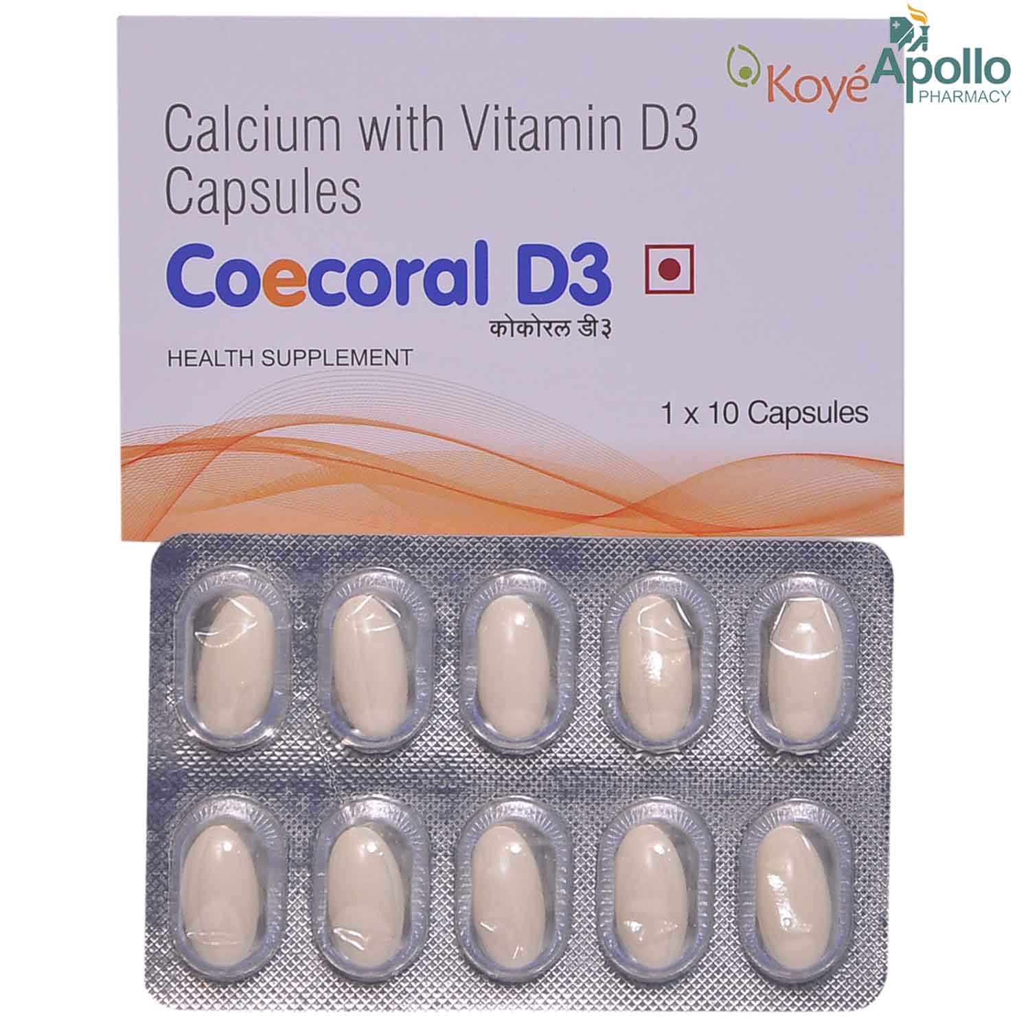 Buy Coecoral D3 Capsule 10's Online