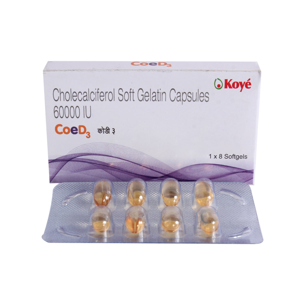 Coed 3 60K Softgel Capsule 8's, Pack of 8 Coed 3 60K Softgel Capsule 8's, Pack of 8